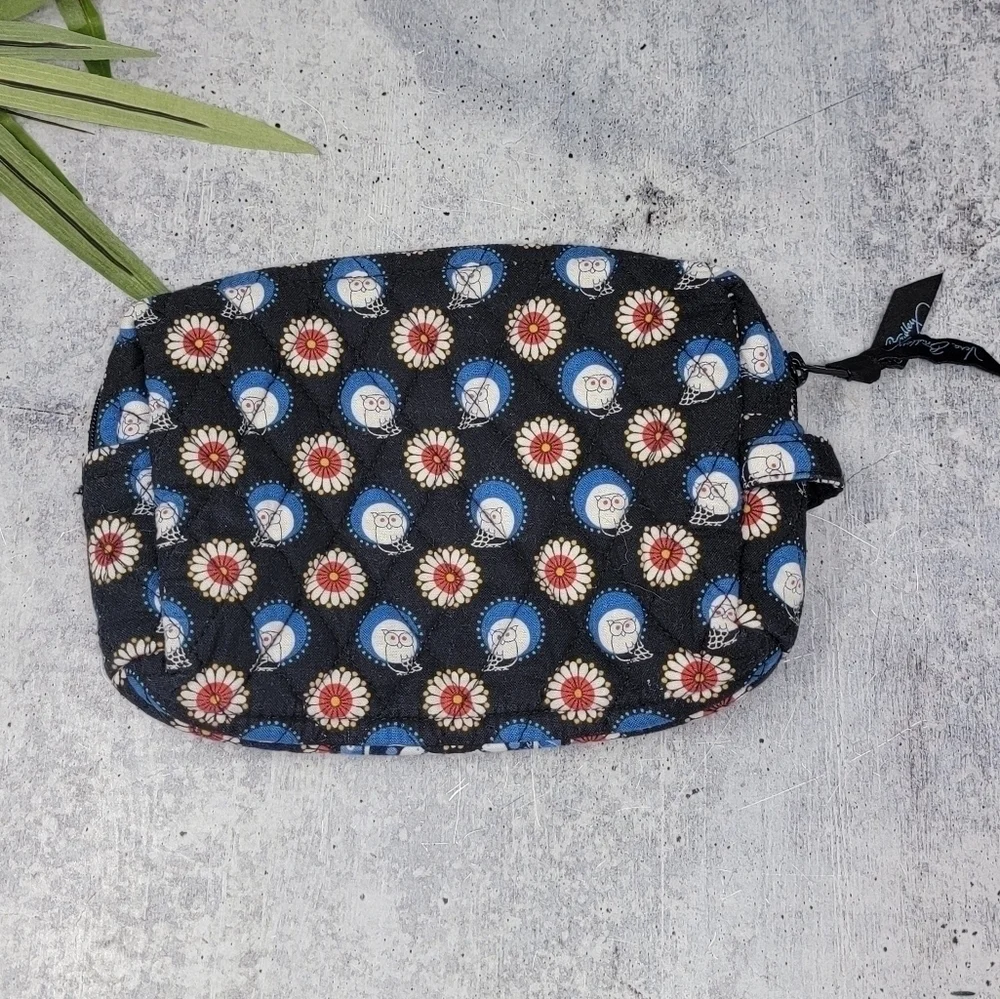 Vera Bradley Zip Top Cosmetic Bag in Night Owl Print